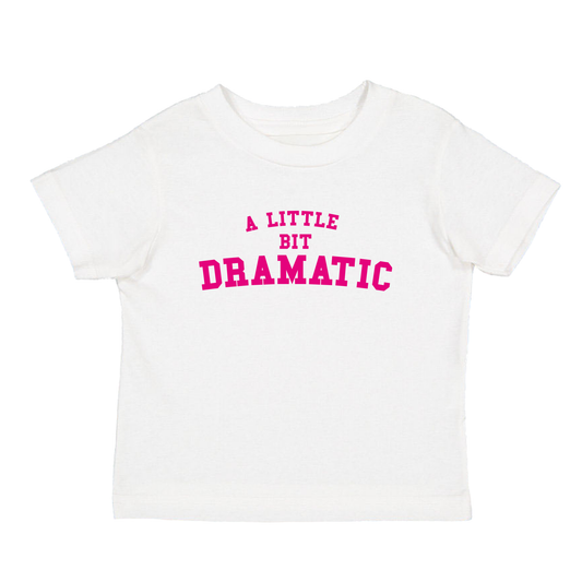 A Little Bit Dramatic Baby Tee, Trendy Y2K Top, Celebrity Inspired Y2K T Shirt, 90s Fashion, Funny Slogan T Shirt, 2000s Style Baby Tee