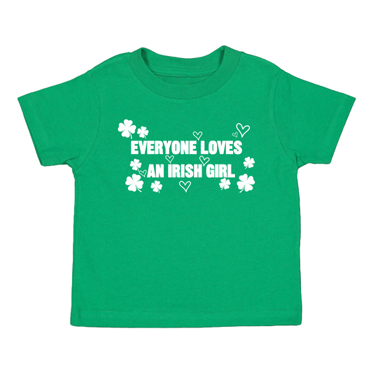 Everyone Loves An Irish Girl Baby Tee, Saint Patrick’s Day Baby Tee, St Pattys T Shirt, Ireland T Shirt, Coquette Ireland Top, Going out top