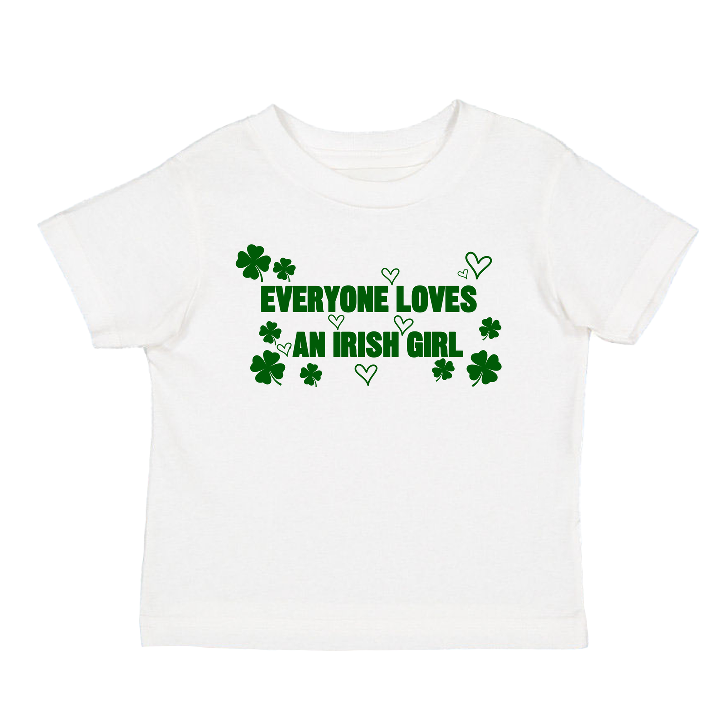 Everyone Loves An Irish Girl Baby Tee, Saint Patrick’s Day Baby Tee, St Pattys T Shirt, Ireland T Shirt, Coquette Ireland Top, Going out top