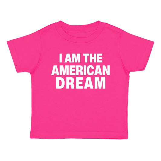 I Am The American Dream Baby Tee, Y2K Aesthetic Graphic Tee, Iconic Y2K Celebrity T-Shirt, 2000s Slogan Tee, 90s Fashion, Trendy Top